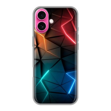 Силиконовый чехол на Iphone 18 с принтом Абстракция неон