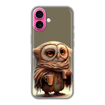 Силиконовый чехол на Iphone 18 с принтом Сова