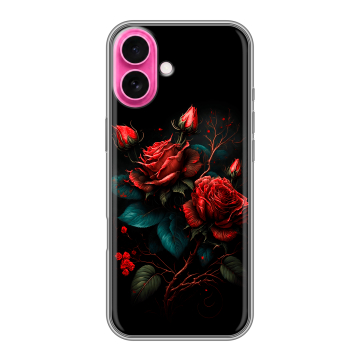 Силиконовый чехол на Iphone 18 с принтом Розы красные