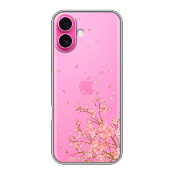 Силиконовый чехол на Iphone 18 с принтом Ветка сакуры