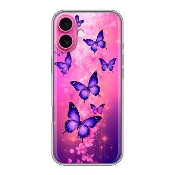 Силиконовый чехол на Iphone 18 с принтом Бабочки