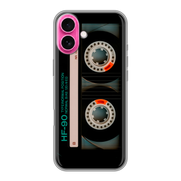 Силиконовый чехол на Iphone 18 с принтом Кассета