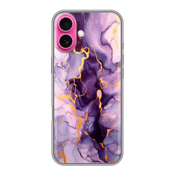 Силиконовый чехол на Iphone 18 с принтом Мрамор