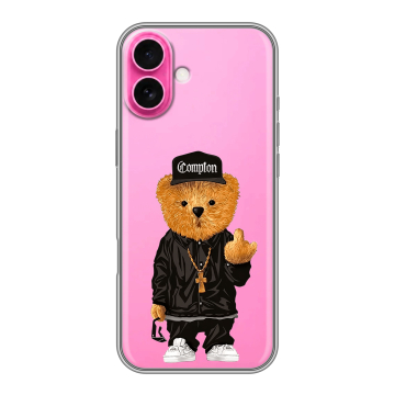 Силиконовый чехол на Iphone 18 с принтом Мишка