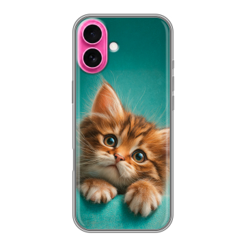 Силиконовый чехол на Iphone 18 с принтом котенок