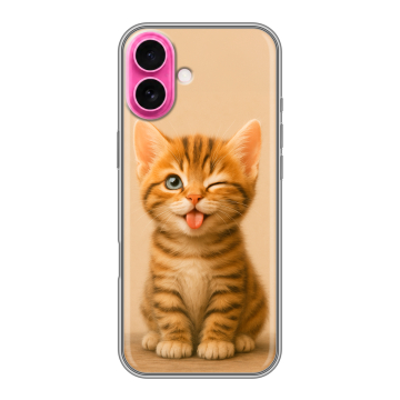 Силиконовый чехол на Iphone 18 с принтом котенок