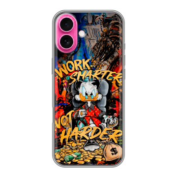 Силиконовый чехол на Iphone 18 с принтом Дональд Дак Деньги