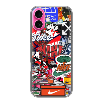 Силиконовый чехол на Iphone 18 с принтом Найк Nike яркий
