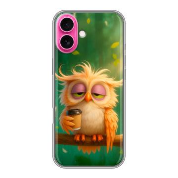 Силиконовый чехол на Iphone 18 с принтом сова