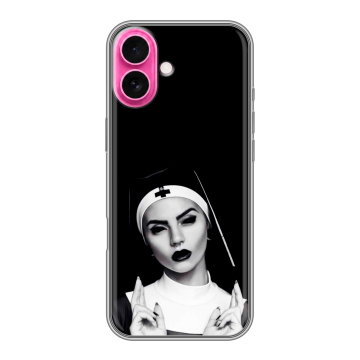 Силиконовый чехол на Iphone 18 с принтом монашка