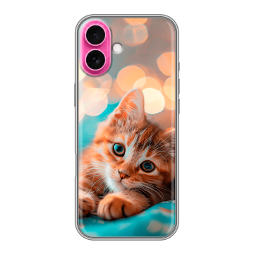 Силиконовый чехол на Iphone 18 с принтом котик