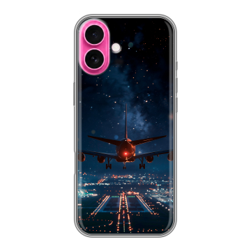 Силиконовый чехол на Iphone 18 с принтом самолет