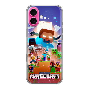Силиконовый чехол на Iphone 18 с принтом Майнкрафт Minecraft