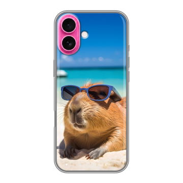 Силиконовый чехол на Iphone 18 с принтом Капибара