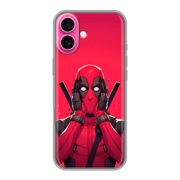 Силиконовый чехол на Iphone 18 с принтом Дедпул Deadpool