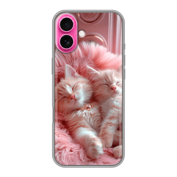 Силиконовый чехол на Iphone 18 с принтом котята котики
