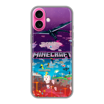 Силиконовый чехол на Iphone 18 с принтом Майнкрафт Minecraft