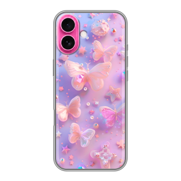 Силиконовый чехол на Iphone 18 с принтом Бабочки