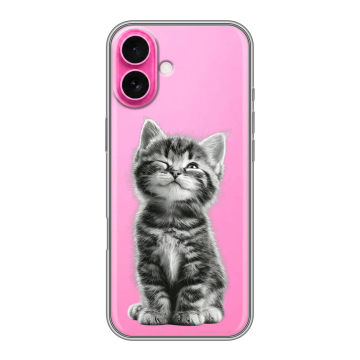 Силиконовый чехол на Iphone 18 с принтом Котенок