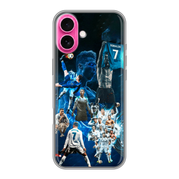 Силиконовый чехол на Iphone 18 с принтом Реал Роналдо