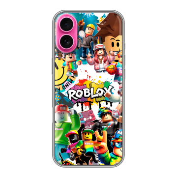 Силиконовый чехол на Iphone 18 с принтом Roblox Роблокс