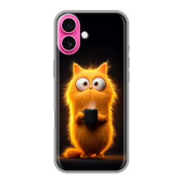 Силиконовый чехол на Iphone 18 с принтом Смешной кот