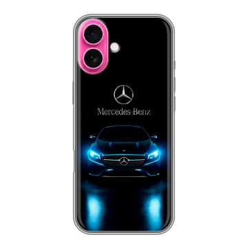 Силиконовый чехол на Iphone 18 с принтом Mercedes Мерседес