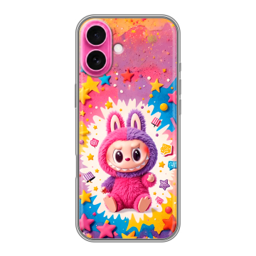 Силиконовый чехол на Iphone 18 с принтом Labubu Лабубу