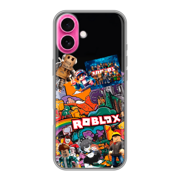 Силиконовый чехол на Iphone 18 с принтом Roblox Роблокс
