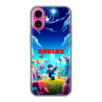 Силиконовый чехол на Iphone 18 с принтом Roblox Роблокс