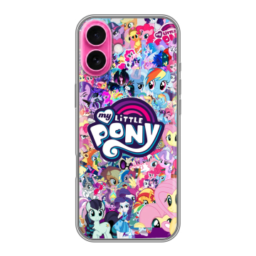 Силиконовый чехол на Iphone 18 с принтом My little pony Дружба чудо