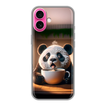 Силиконовый чехол на Iphone 18 с принтом смешная панда