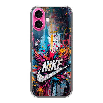 Силиконовый чехол на Iphone 18 с принтом Nike Найк