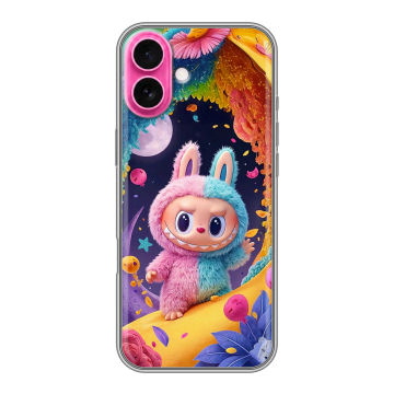 Силиконовый чехол на Iphone 18 с принтом Labubu Лабубу
