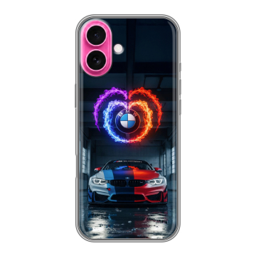 Силиконовый чехол на Iphone 18 с принтом BMW БМВ