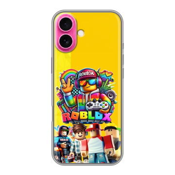 Силиконовый чехол на Iphone 18 с принтом Roblox Роблокс