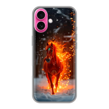 Силиконовый чехол на Iphone 18 с принтом Новый год