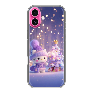 Силиконовый чехол на Iphone 18 с принтом Новый год