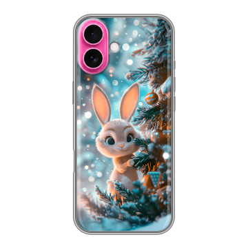 Силиконовый чехол на Iphone 18 с принтом Новый год