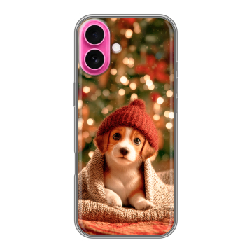 Силиконовый чехол на Iphone 18 с принтом Новый год