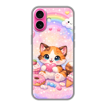 Силиконовый чехол на Iphone 18 с принтом для девочек