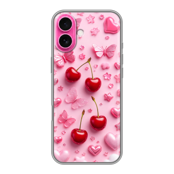 Силиконовый чехол на Iphone 18 с принтом для девочек