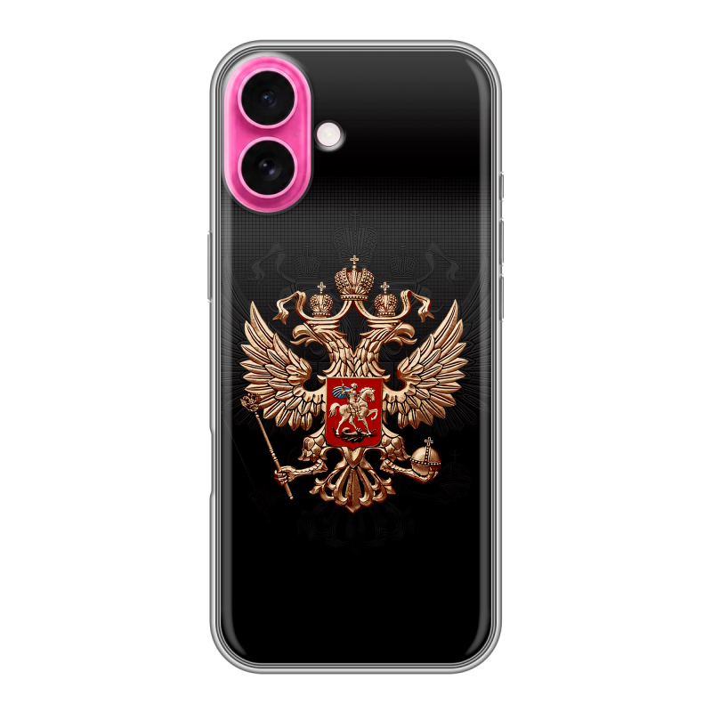 Силиконовый чехол на Iphone 18 с принтом Герб России Силиконовый чехол на Iphone 18 с принтом Герб России