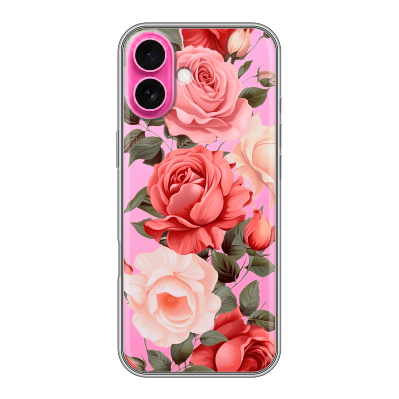 Силиконовый чехол на Iphone 18 с принтом Розы Силиконовый чехол на Iphone 18 с принтом Розы