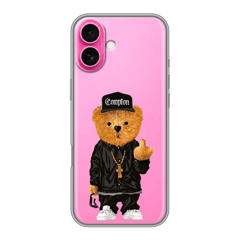 Силиконовый чехол на Iphone 18 с принтом Плюшевый медведь Силиконовый чехол на Iphone 18 с принтом Плюшевый медведь