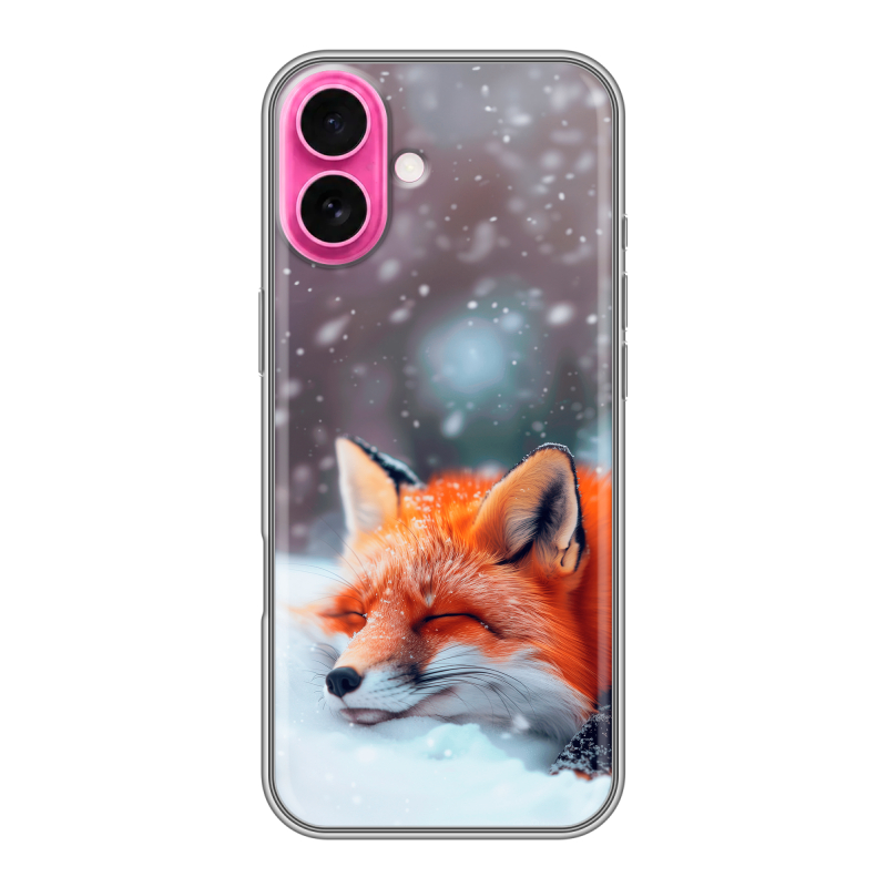 Силиконовый чехол на Iphone 18 с принтом лиса Силиконовый чехол на Iphone 18 с принтом лиса