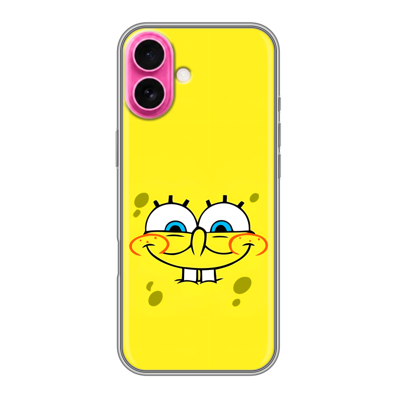 Силиконовый чехол на Iphone 18 с принтом спанчбоб спанч боб Силиконовый чехол на Iphone 18 с принтом спанчбоб спанч боб