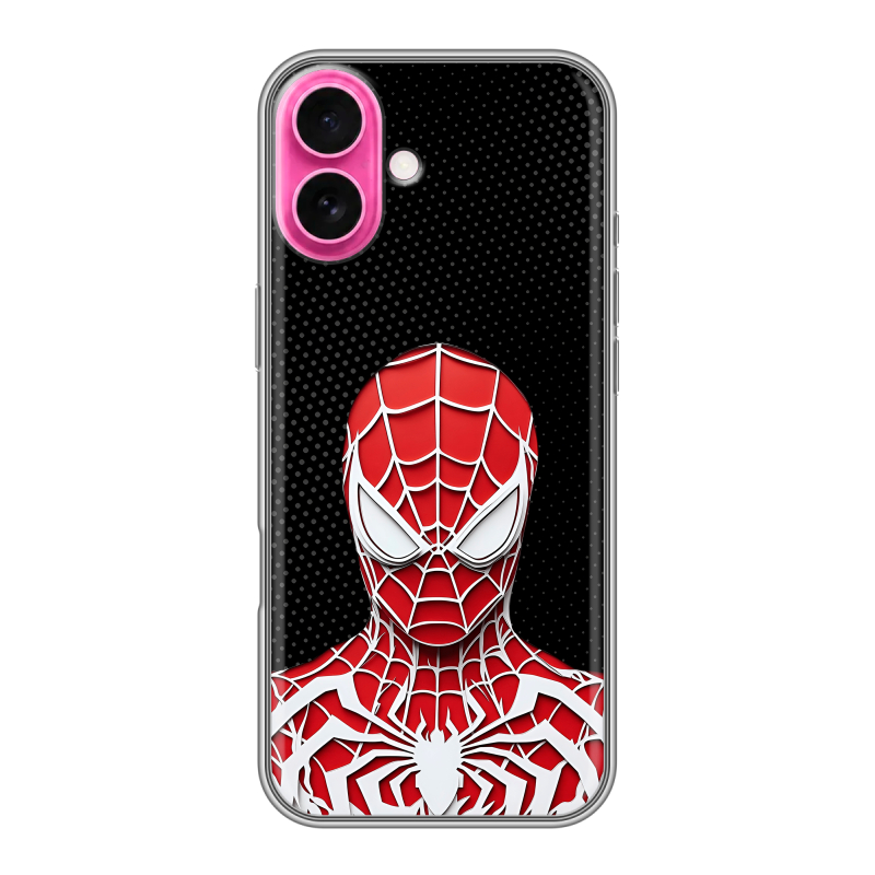 Силиконовый чехол на Iphone 18 с принтом человек паук spiderman Силиконовый чехол на Iphone 18 с принтом человек паук spiderman