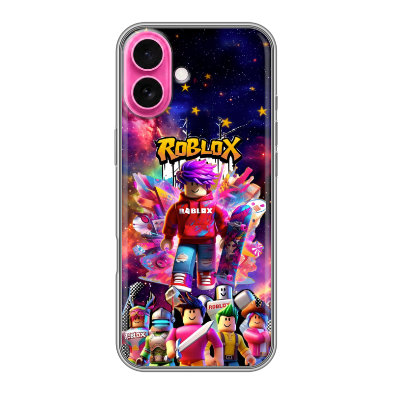 Силиконовый чехол на Iphone 18 с принтом Roblox Роблокс Силиконовый чехол на Iphone 18 с принтом Roblox Роблокс