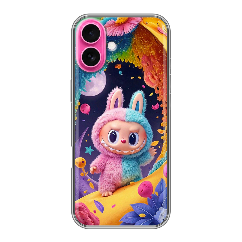 Силиконовый чехол на Iphone 18 с принтом Labubu Лабубу Силиконовый чехол на Iphone 18 с принтом Labubu Лабубу